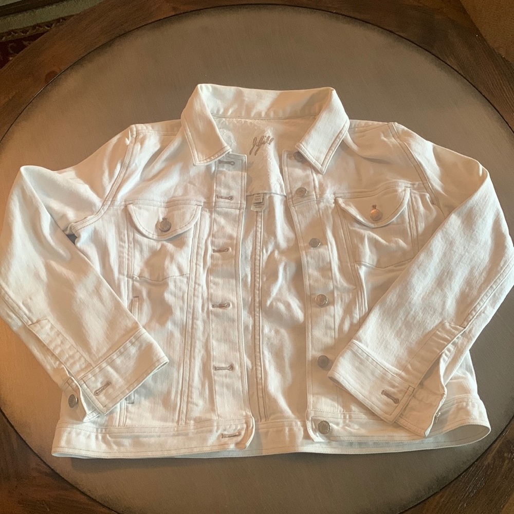 J.Jill White Jean Jacket
